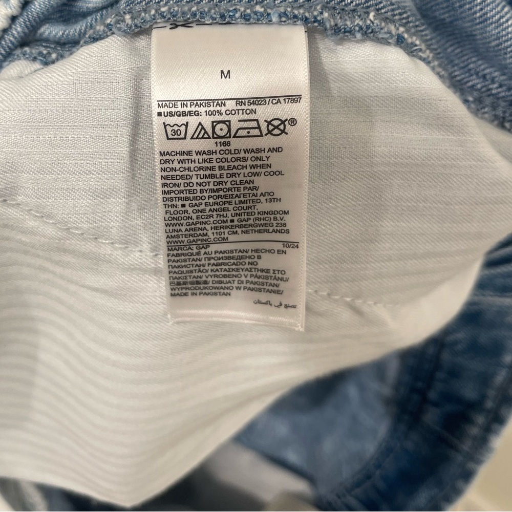 Gap Pull On Jean Shorts elastic waist - Picture 4 of 7